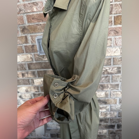 Victoria’s Secret Olive Shirt Dress Belted Size 2 - Picture 4 of 10